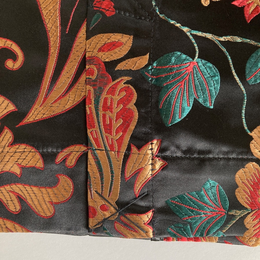 Soft Surroundings Jacket "Moon Dynasty" Black Floral Brocade NWOT XS 6 8 Bust 38 - Picture 9 of 13